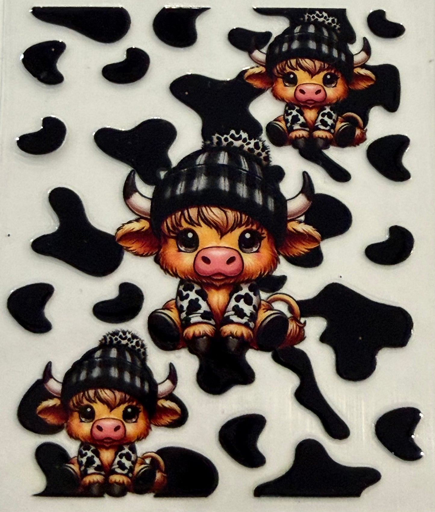 Sanitizer Wrap - Highland Cow Beanie
