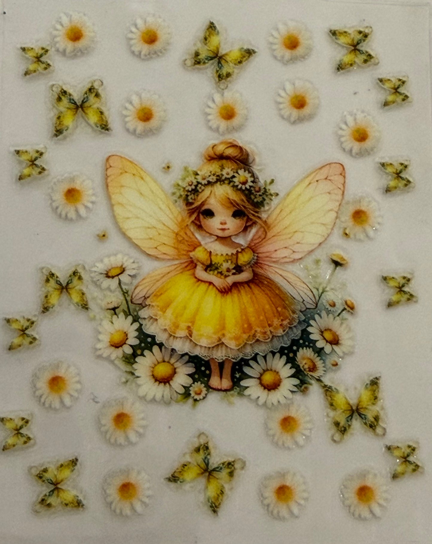 Sanitizer Wraps -Yellow Fairy