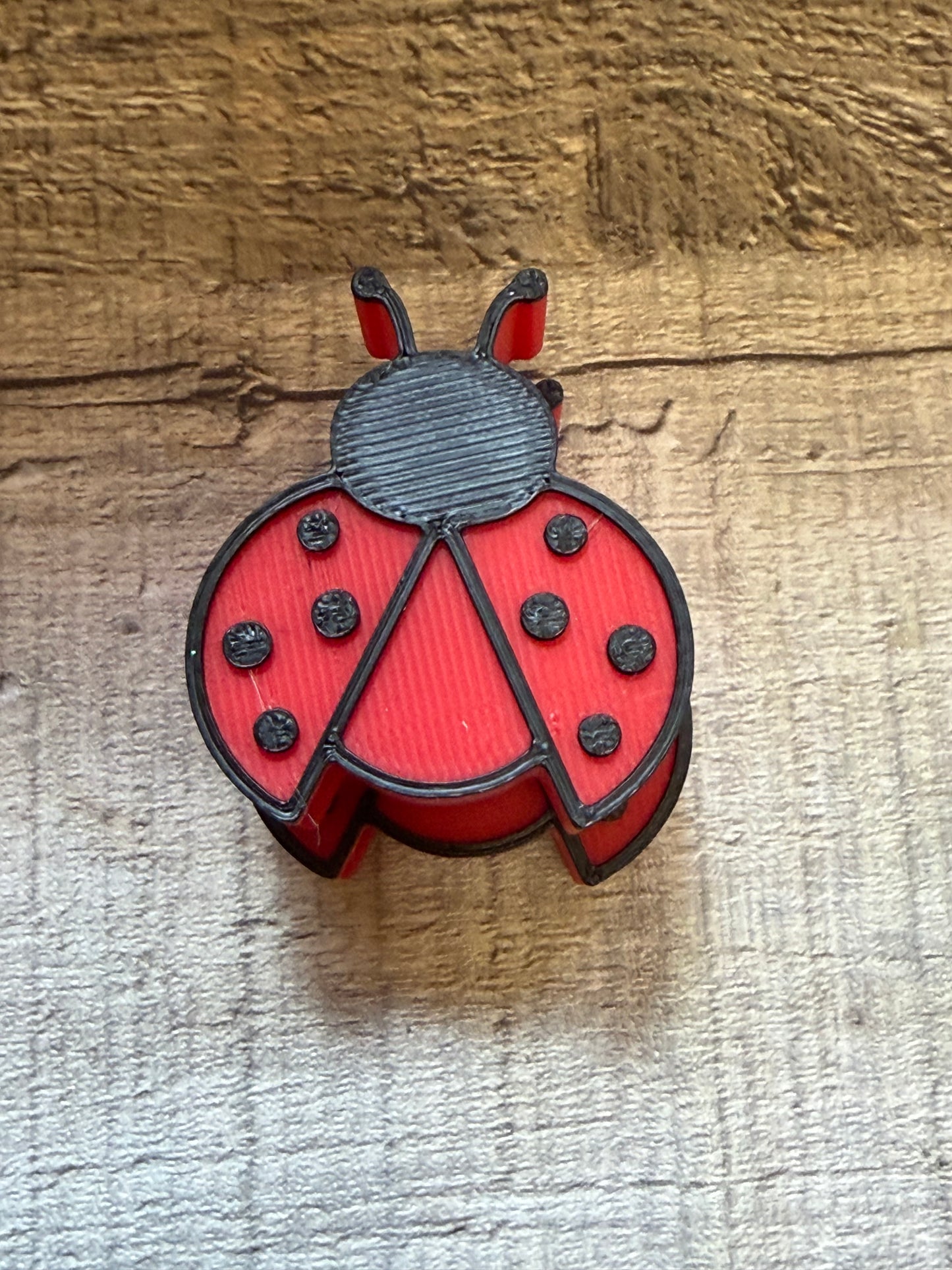 Lady Bug Straw Topper