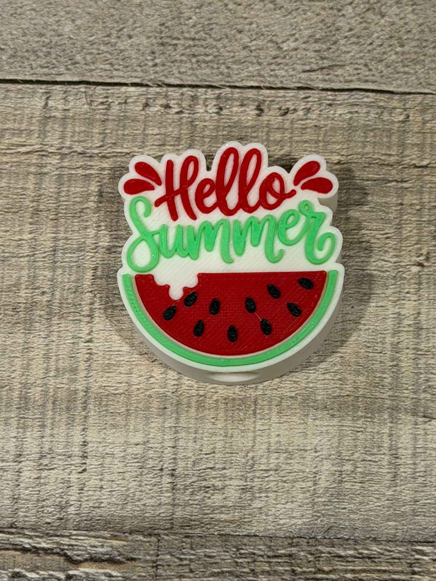 Hello Summer Straw Topper