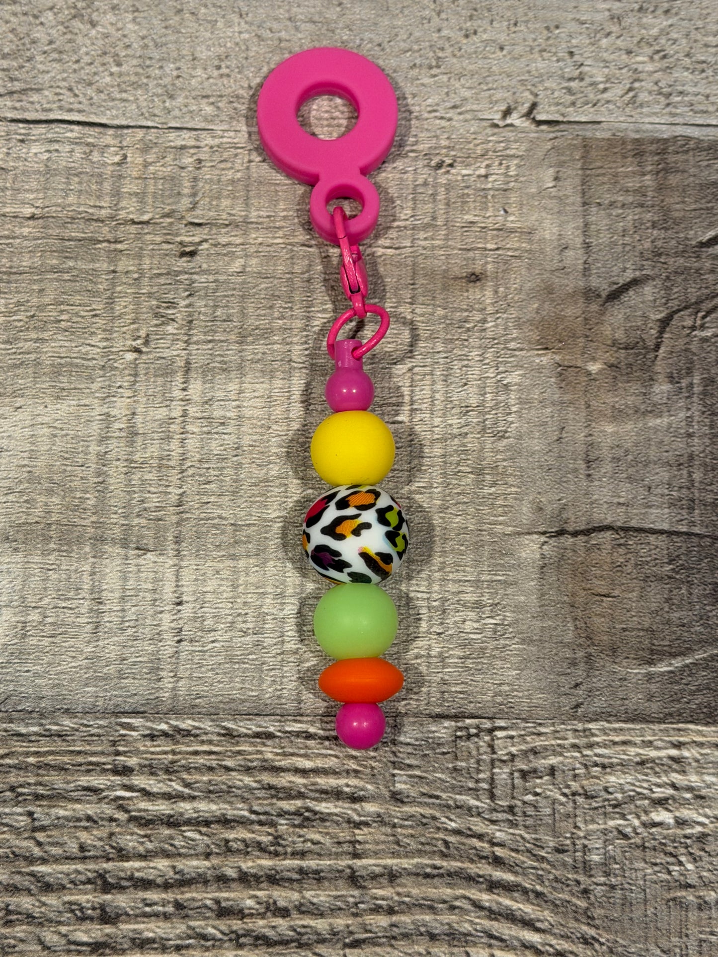 Multi Pink Straw Charm