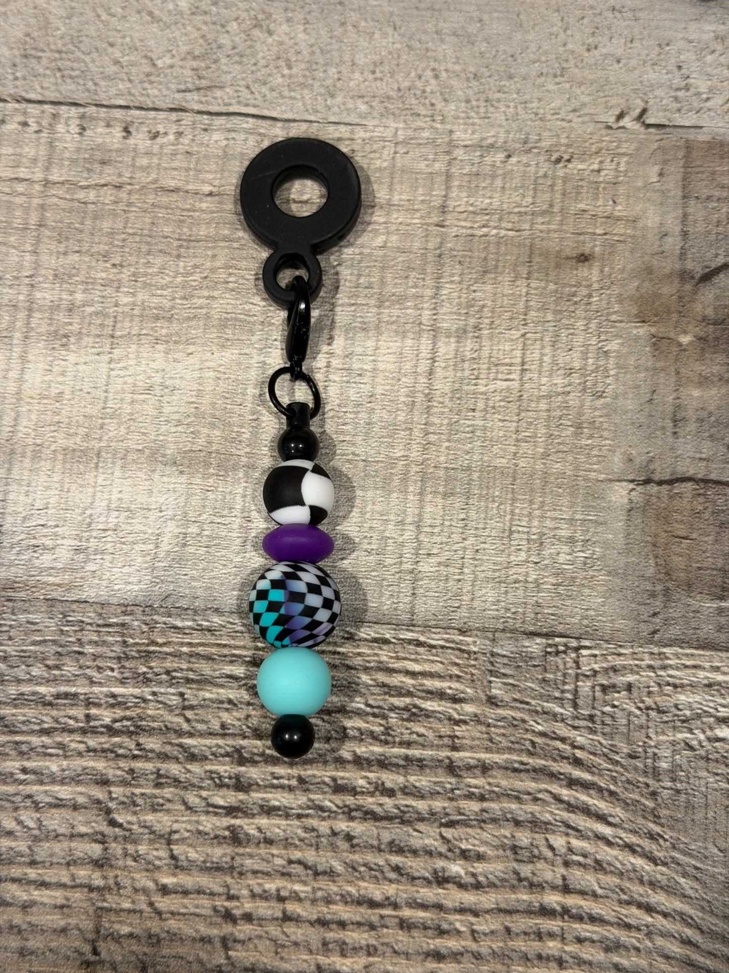 Checker Straw Charm