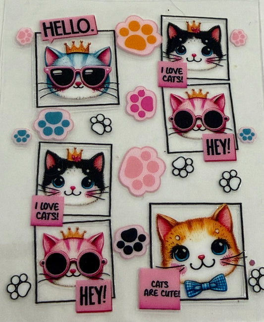 Sanitizer Wrap -Cats