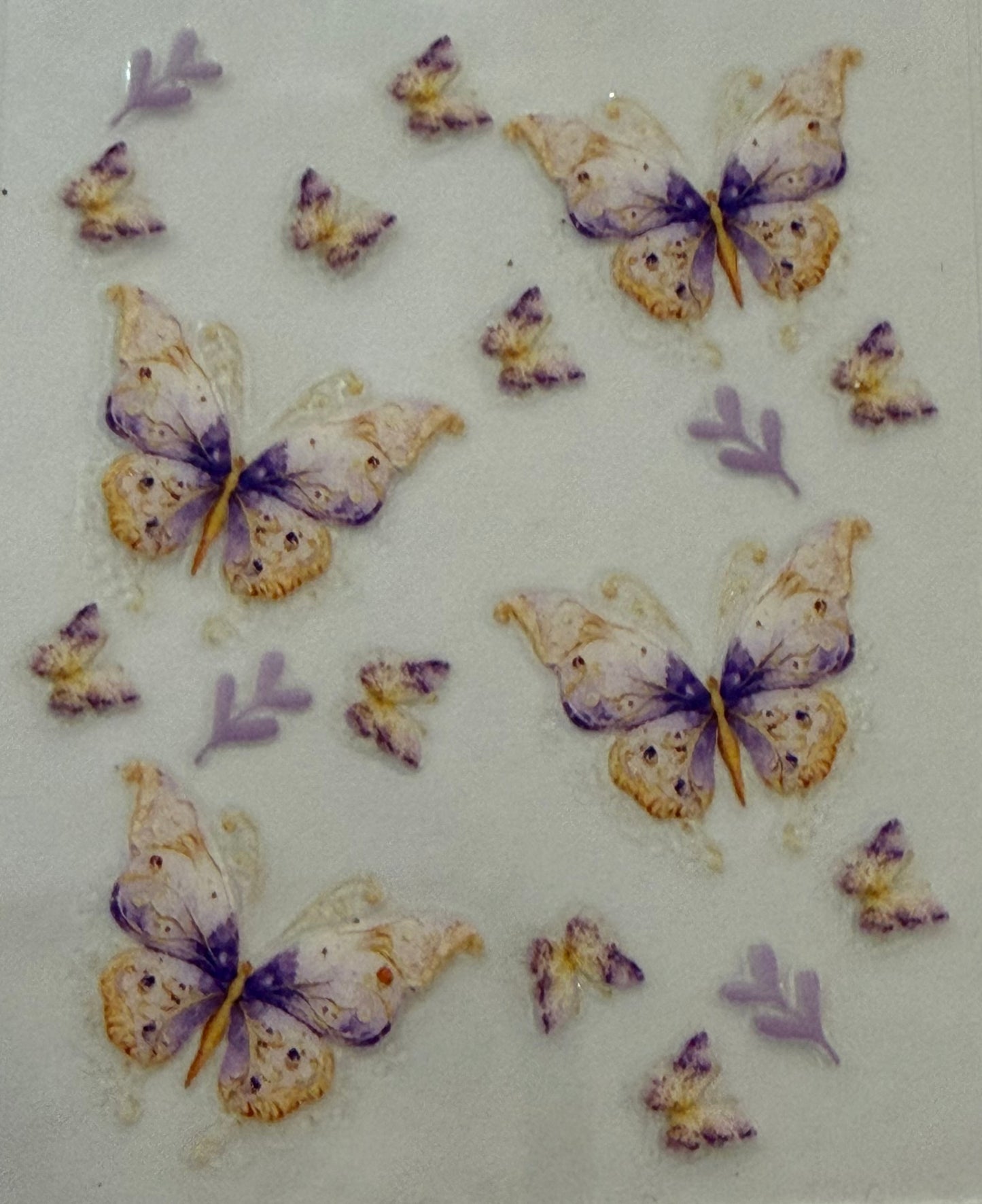 Sanitizer Wrap - Yellow & Purple Butterfly