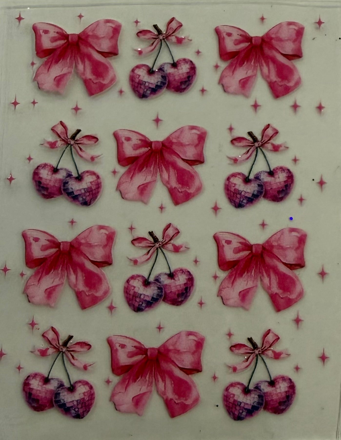 Sanitizer Wrap - Pink Bow & Cherries