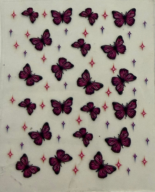 Sanitizer Wrap - Purple Butterfly