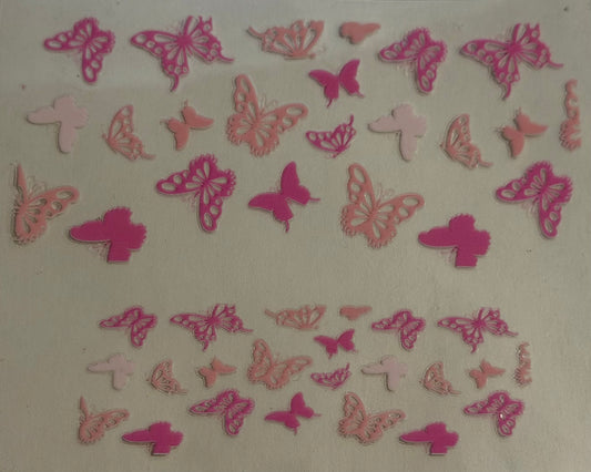 Stanley Cup Key Chain Mini Wrap -Pink Butterfly