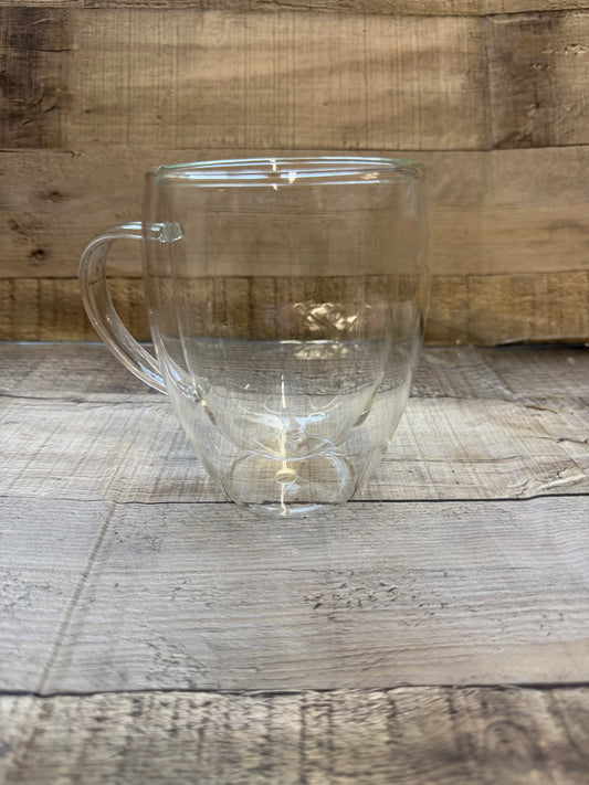 12 oz  Glass Coffee Mug