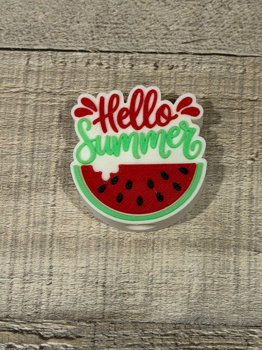 Hello Summer Straw Topper