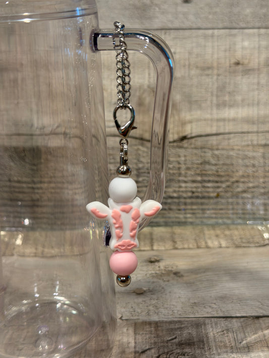 Pink Cow Handle Charm