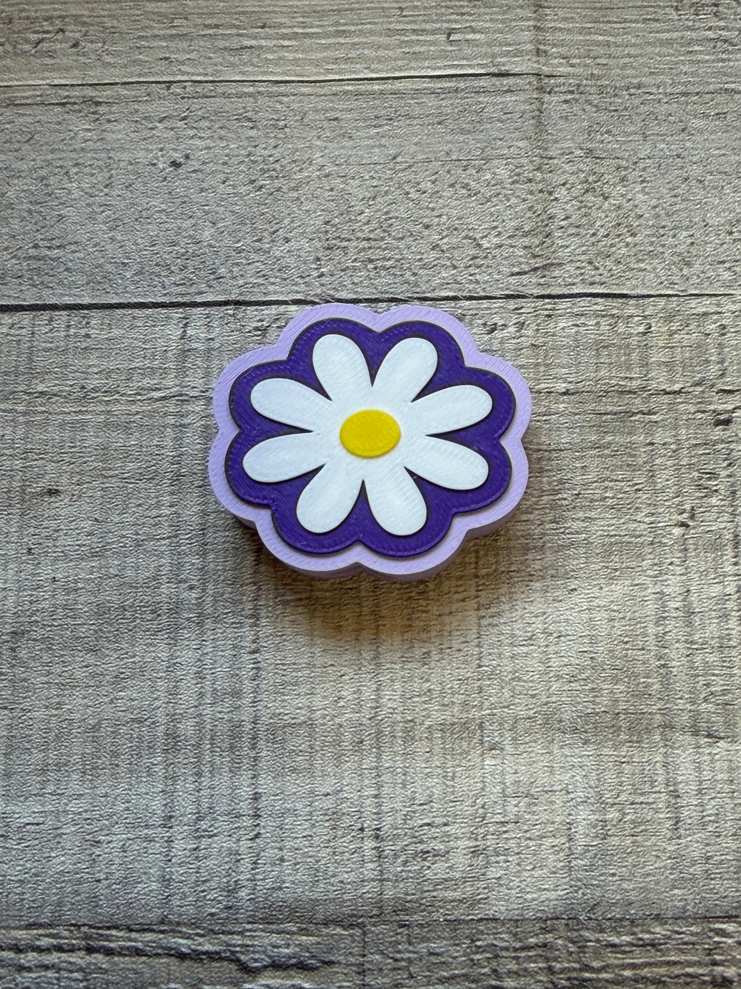 Purple Daisy Straw Topper